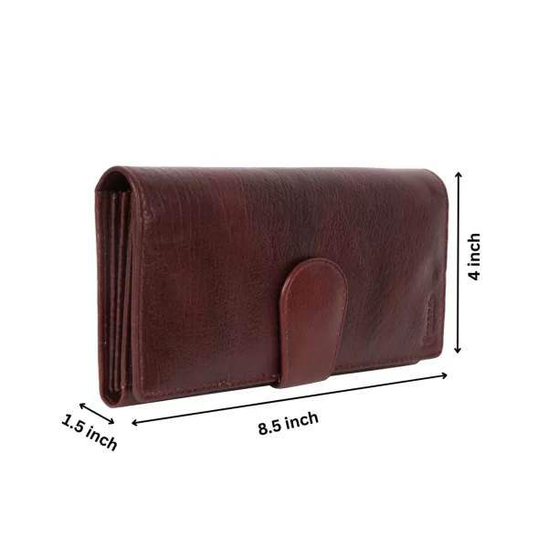 Dimension (1) Leather Ladies Hand Clutch Wallet
