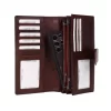 Interior Capacity (1) (1) Leather Ladies Hand Clutch Wallet