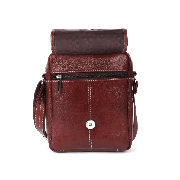 Luxury Leather Laptop Bag Features (2) Leather Crossbody Sling Bag
