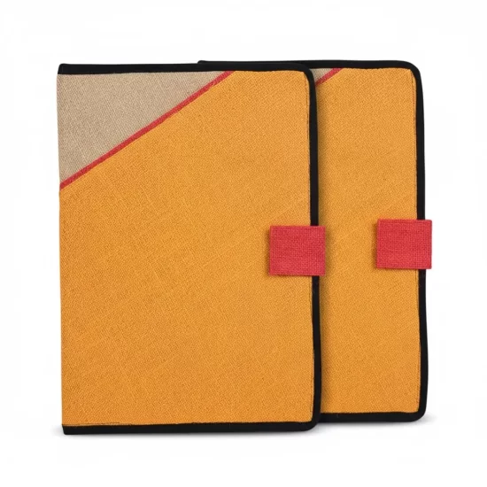 Jute Executive A4 Document Folder-Set of 2