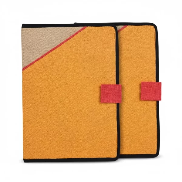 Jute Executive A4 Document Folder-Set of 2